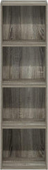 Furinno Luder Bookcase/Storage, 4-Tier Cube, French Oak