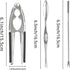 2 Nut Crackers Walnut Cracker Heavy Duty Shell Cracker with PCS Forks/Picks Stainless Steel Seafood Crackers Nutcracker