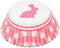 Fox Run Gingham Bunny Paper Muffin and Cupcake Liners, Set of 50 Standard Size Wrappers