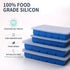 BECOKIT 1 2 2 Pack) Tbsp & Tbsp Silicone Freezer Molds - Perfect for Storing Garlic, Herbs, Ginger, Pesto, Tomato