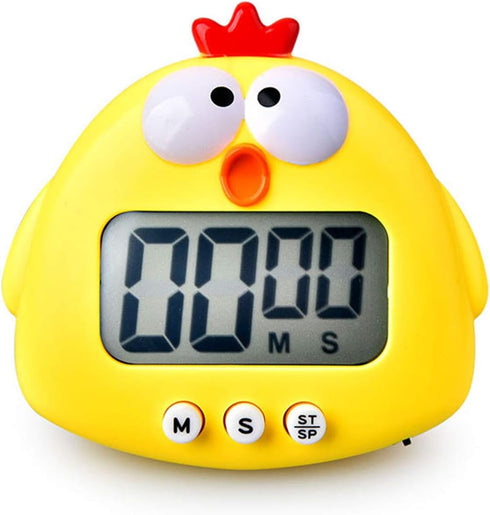 Kitchen Timer, Cute Cartoon Animal Countdown Timer, Digital Cooking Timer with Magnetic, LCD Large-Screen