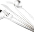 Silver Flatware, Royal 5 Piece Luxury Matte Finish 18/10 Stainless Steel Tableware Set for 1 Including Forks, Spoons,