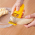 FireKylin Banana Slicer, 2 pcs ABS + Stainless Steel Cutter for Fruit and Vegetable Salad Tools