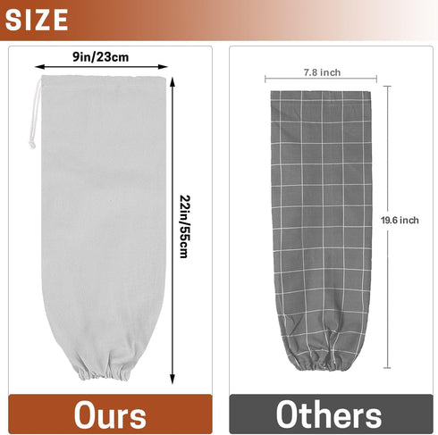 SWISSELITE 2Pcs Plastic Bag Holder - Reusable Grocery Bag Organizer, Wall Mount, 22x9 IN