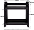 GOBAM Multi-Function Cosmetic Organizer, Vanity Makeup Holder for Bathroom, Easy Assembly, No Screws, Black Bamboo