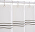 jinchan Multi Grey and White Ombre Shower Curtain, Waterproof Fabric for Bathroom, 70x72 inches with Hooks