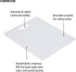 Farberware White Plastic Cutting Board, 8x10 Inch
