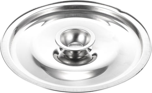 Silver Stainless Steel Pan and Pot Lid - Universal Replacement Cover for Skillets - Frying Pans - for Cast Iron Cookware - 16cm Diameter by ABOOFAN