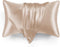 Love's Cabin Satin Pillowcase Set of 2 for Hair and Skin, Queen Size 20x30 Inches, Taupe, Cooling Pillow Cover