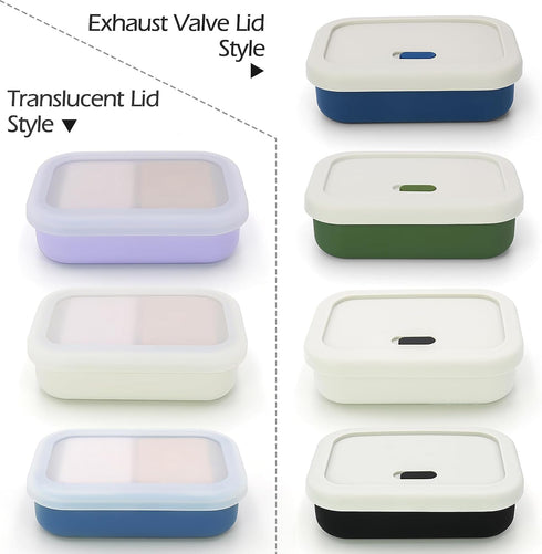 AIDIMMING Silicone Enhanced Leak Proof Travel Soap Case, Vented Shampoo Bar Holder, Large Bar Soap Box with Lid