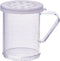 Winco PDG-10CXL, 10 Oz Plastic Dredge with Clear Snap-on Lid, Seasoning Sugar Spice Pepper Shaker with Extra Large Holes by Winco