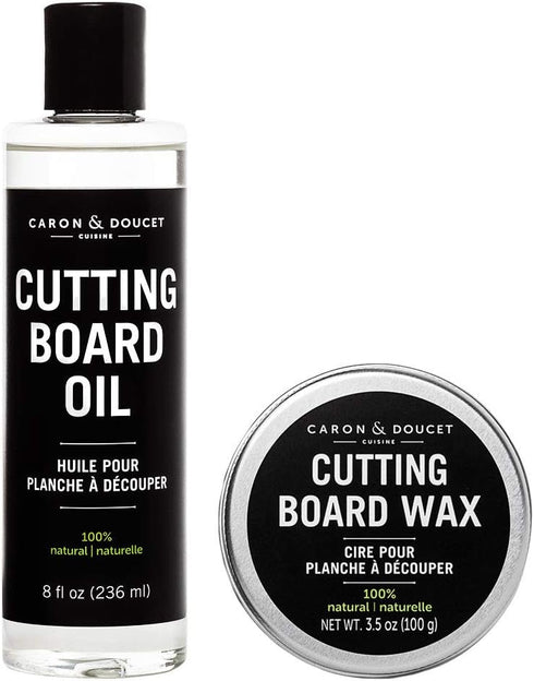 Caron & Doucet - Cutting Board & Butcher Block Conditioning Oil & Wax Bundle | 100% Plant-Based & Vegan