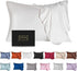 Mulberry Silk Pillowcase for Hair and Skin, Standard Size Cooling Silk Pillow Case with Hidden Zipper