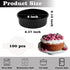 6 Inch Cake Pan - Set of 3 Round Cake Pans with 100 Pieces Parchment Paper, Non-stick Cake Baking Pans, Dishwasher Safe by HUAKENER