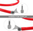 Beer CO2 Gas Line Kit - 10ft PVC Tubing Hose & 4PCS Stainless Steel Hose Clamps for 5/16’’ Barb Ball Lock