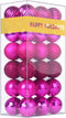 Set of 36pcs Fuchsia 1.6" Small Shatterproof Christmas Balls Ornaments for Tree Birthday Halloween Wedding Decorations