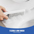 2 Pack Set Toilet Brush and Holder with Plunger, Crevice Cleaning Brush for Deep Cleaning, Space Saving Storage
