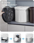 14" 14" 13"Inch, Bsketa Folding Storage Ottoman Round x x Foot Stool with Thicker Foam Padded Seat Small Leather