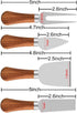 Cheese Knives Set with Wooden Handle,Mini Serving Tongs Spoons Forks Toothpick Flags for Party Christmas by Linwnil