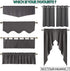 NICETOWN Blackout Curtain Valance Tier, 52 inches by 18 inches, Navy Blue, 1 Piece