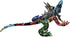 Tiny 2¼" Multicolor Frilled Lizard Agama Chameleon - Miniature Hand Blown Glass Decorative Figure