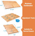 DEWVIE 4 13" 26", Bamboo Spice Drawer Organizer, Tier In Drawer Spices Rack for Cabinet Drawer Expandable From