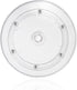 Jersvims 2Pcs 4 Inch Acrylic Turntable Platter, Transparent Round Rotating Organizer for Kitchen Pantry Cabinet