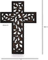 Nirvana Class Wooden Wall Hanging Cross, Handmade Antique Design for Home Living Room Décor Accessory
