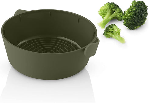 EVA SOLO Steamer Green Tool, Easy Preparation of Tasty Vegetables in the Microwave, Danish Design