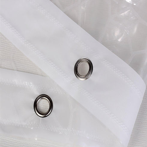 AooHome Clear EVA Shower Curtain Liner, 3D Water Cube with Bottom Magnets, Heavy Duty, 72x72 Inch