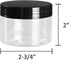 Tosnail 30 Pack 4 oz Clear Plastic Jars with Black Lids Leak-Proof Round Food Safe Storage Containers for Kitchen Use, Beauty Products, Slime, Spices and More by Tosnail