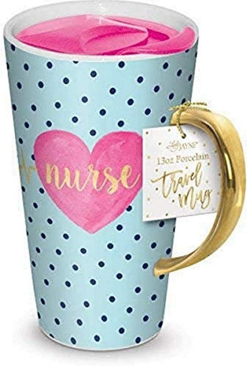 Lady Jayne 15917 Travel Mug One, Nurse Heart, 13 oz, Multi