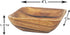 Woodard & Charles Acacia Wood 4" Individual Square Serving Bowl Set of 4 for Appetizers, Nuts, and More