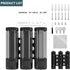 ViserVita 3 Pack 3 Set Shampoo and Conditioner Dispenser, Shower Soap Dispenser Chamber No Drill Wall-Mounted, Body
