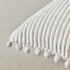 Fancy Homi 2-Pack Pom Pom Throw Pillow Covers, Cream Corduroy, 18x18 Inch