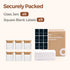 4 oz 6Pack, Set, ComSaf Spice Jars with Labels Small Spice Containers Starter Glass Seasoning Jars with Lids, Square