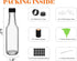Ahhute 5oz Set 24 Sauce Bottles, Small Olive Oil Bottles with Shrink Capsules, Mini Vanilla Wine Bottle for Wedding