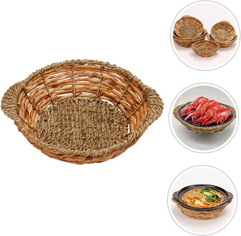 Dolsot Pot Base, Woven Storage Baskets, Serving Tray, Stone Bowl Base, Casserole Pot Holder