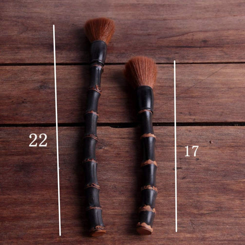 Bamboo Teapot Brush - Chinese Kungfu Tea Brush with Long Handle for Cleaning Teapot