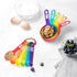12 Piece Measuring Cups and Spoons Set, Colored Kitchen Measure Tools, Durable Nesting for Dry and Liquid