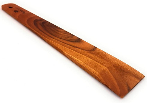 Wooden Spatula for Cooking, 12 Inch Handmade Thin Walnut Wood Saute Utensil, Perfect for Flipping and Scraping
