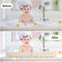 4 1Pack, Roslim Splash Guard for Bathtub & Sink - Silicone Kids Bath Splash Guard Shelf, Bath Toy Tray Holder, Tub