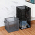 HONOMA Portable & Collapsible Laundry Hamper Bag with Handles - Mesh Basket for Kids Room, Dorm, Travel (Black)
