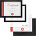 Frametory 8.5 x 11 Picture Frame with Back Hangers for Wall Display, Easel Stand for Tabletop, Black, 1-Pack