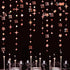 Rose Gold Number 21 Circle Dot Twinkle Star Garland Kit for Girls 21st Birthday Decoration, Metallic Hanging Streamer