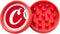 Santa Cruz Shredder x Cookies Medium Grinder for Herbs, Knurled Top for Stronger Grip, Size 2.2" (2, Red)