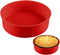 LOQJSS 10inch Round Springform Pan Silicone Cheesecake Protector Water Bath Pan to Prevent Water Entry, Red