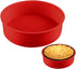 LOQJSS 10inch Round Springform Pan Silicone Cheesecake Protector Water Bath Pan to Prevent Water Entry, Red