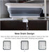 Collapsible Dish Drainer, Portable Dinnerware Organizer for Kitchen, RV Campers, Space Saving Storage Tray