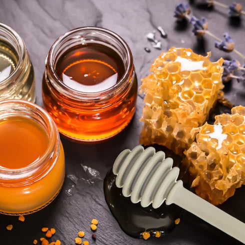 2 PACK Syrup Dipper Honey Dipper Stick Silicone, Long Handle Syrup Dipper Stick, Honey Mixing Stirrer Spoon, Honey Wand